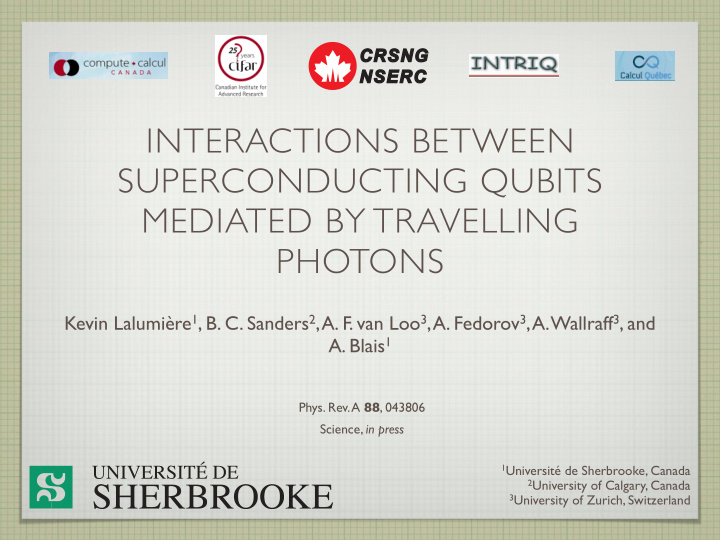 interactions between superconducting qubits mediated by