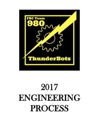 2017  2017  EN  ENGI  GINE  NEERI  ERING  NG  PRO  PROCES  CESS  Engineering Development