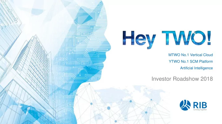 investor roadshow 2018 two le leaders ders