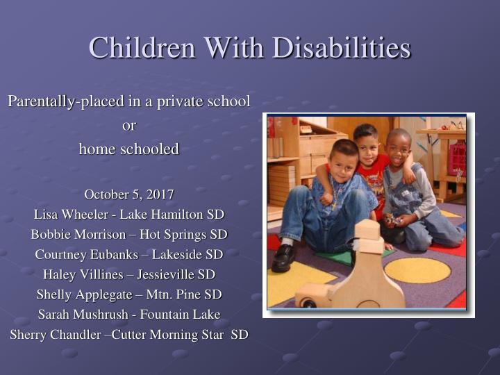 children with disabilities