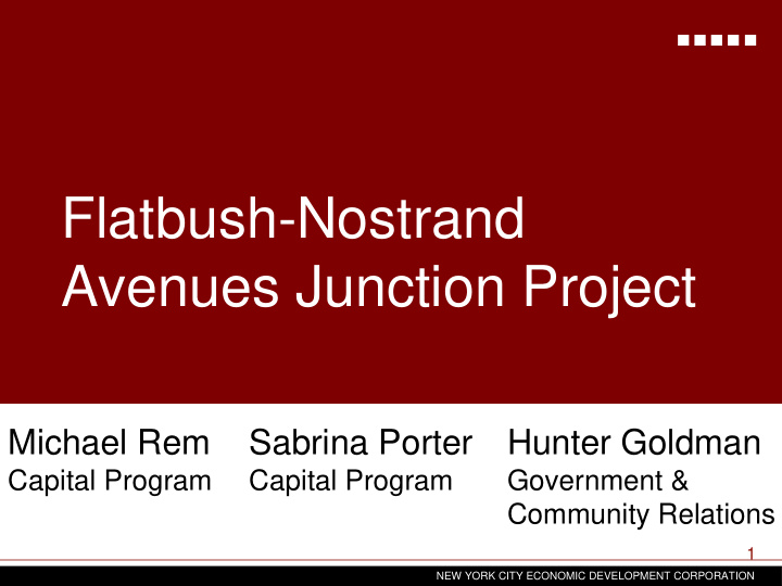 flatbush nostrand avenues junction project