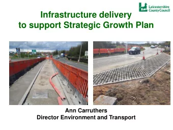 Ann Carruthers  Director Environment and Transport  Transport Objectives  Enabling reliable