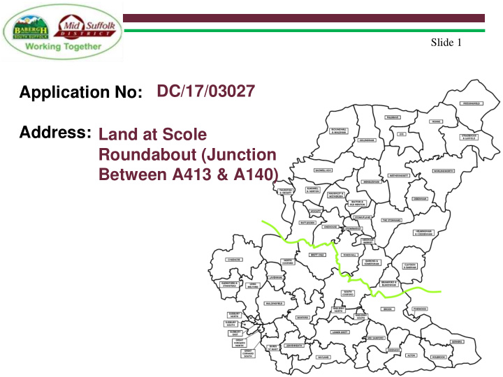 address land at scole roundabout junction between a413