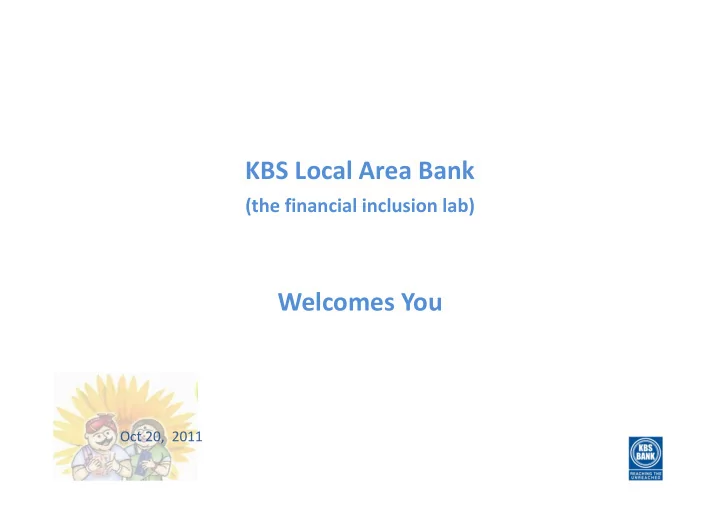kbs local area bank
