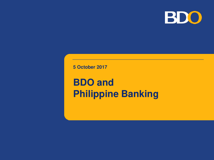 bdo and philippine banking looking back