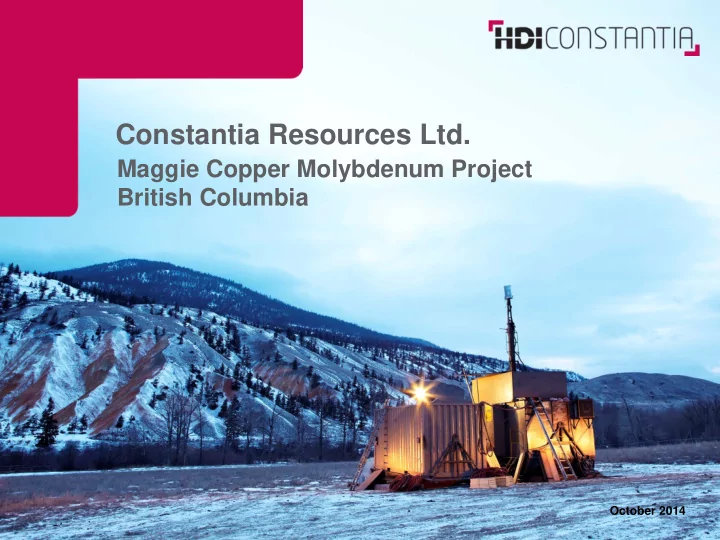 constantia resources ltd