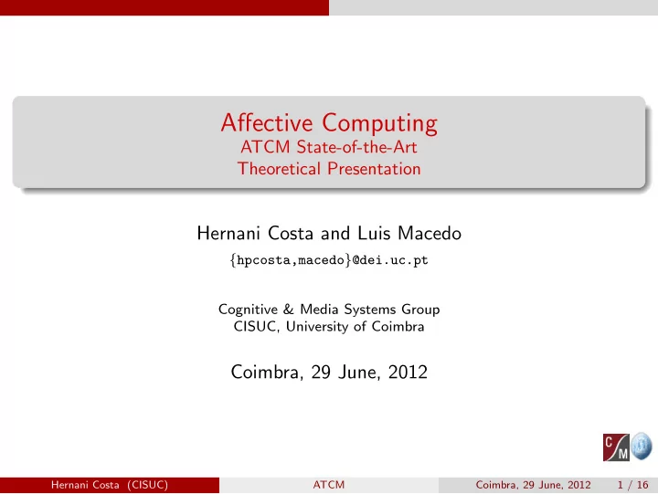 affective computing