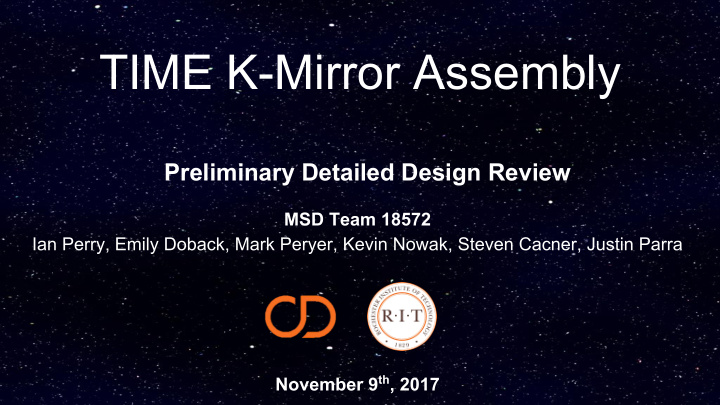 time k mirror assembly