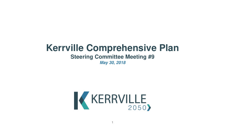 kerrville comprehensive plan