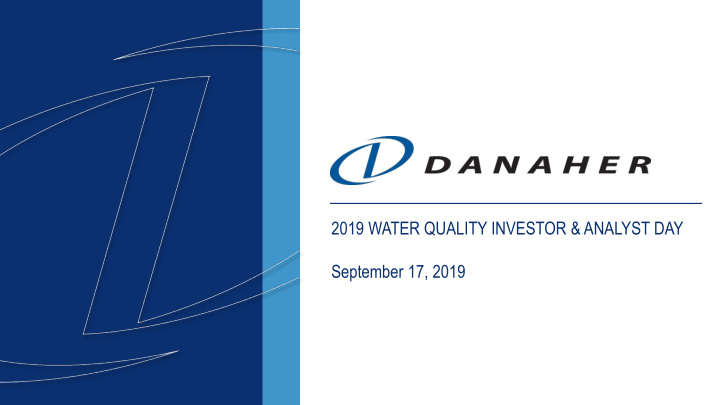 2019 water quality investor amp analyst day september 17