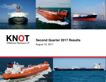 Second Quarter 2017 Results  August 10, 2017  Notice to Recipients  This presentation is not a