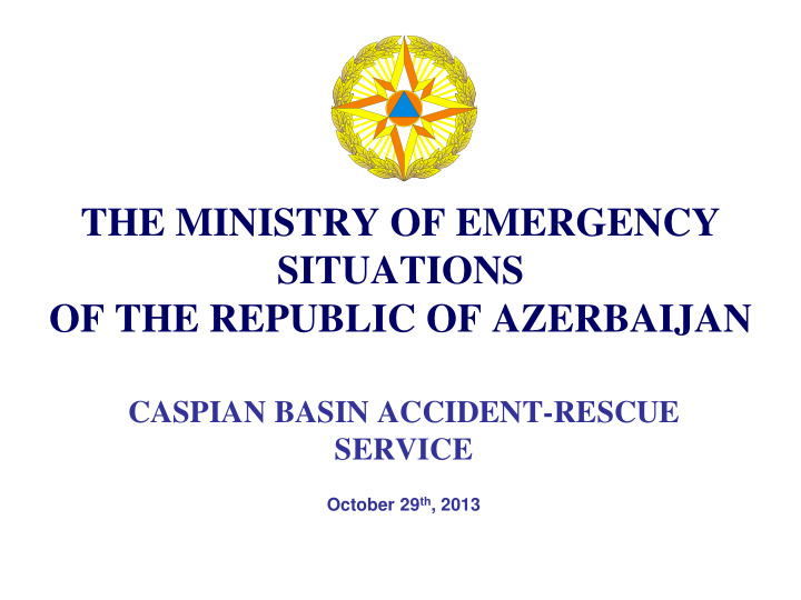 the ministry of emergency