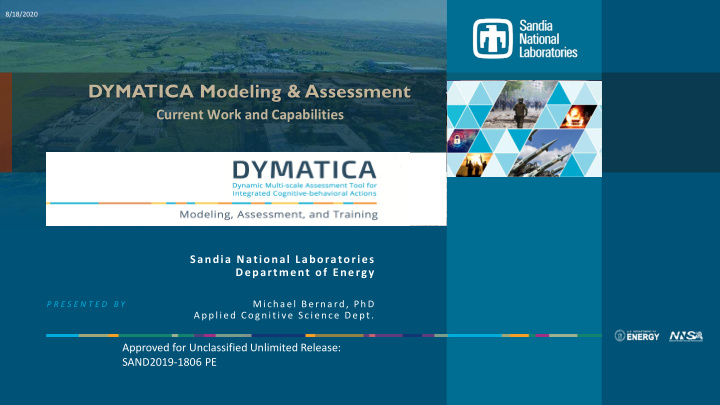 dymatica modeling assessment