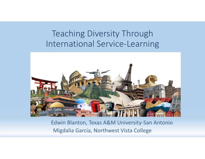 teaching diversity through international service learning