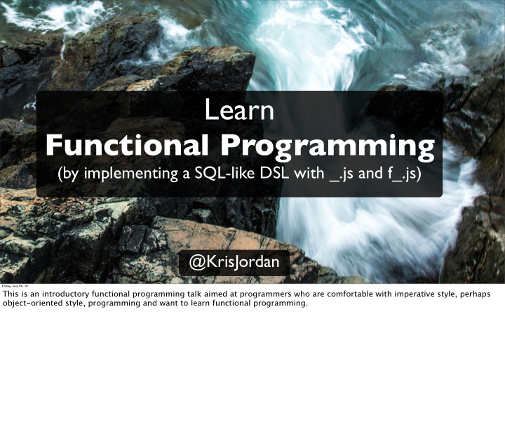 learn functional programming