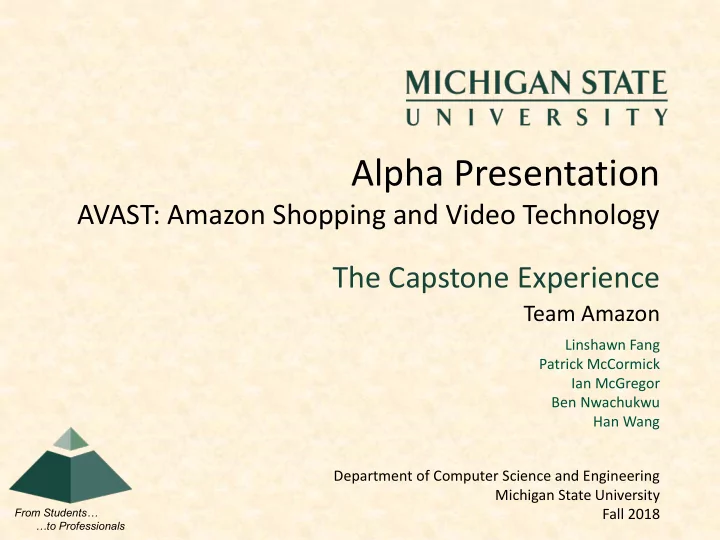 alpha presentation