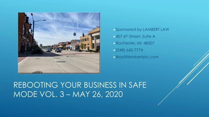 rebooting your business in safe mode vol 3 may 26 2020