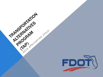 FDOT  DISTRICT 4:   LAP CONTACT INFORMATION  Local  l Agency  y Progr  gram  am for Federal