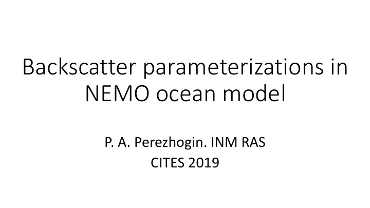 nemo ocean model