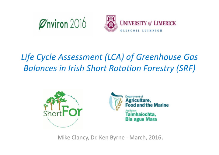 life cycle assessment lca of greenhouse gas balances in