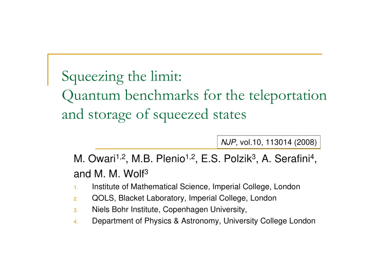 squeezing the limit quantum benchmarks for the
