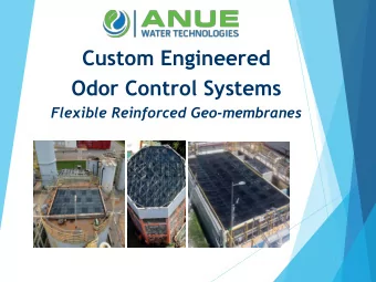 Custom Engineered  Odor Control Systems  Flexible Reinforced Geo-membranes  Table of Contents  Main