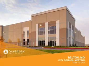 BELTON, MO  CITY COUNCIL MEETING  June 12, 2018  ACTIVE MARKETS  Riverside Horizons III  Riverside