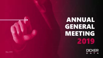 2019  May 2019  FINANCIAL  RESULTS  FY 2018 RESULTS HIGHLIGHTS  14.4% REVENUE INCREASE  Revenue