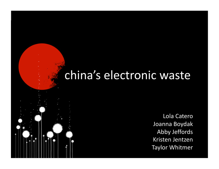 china s electronic waste