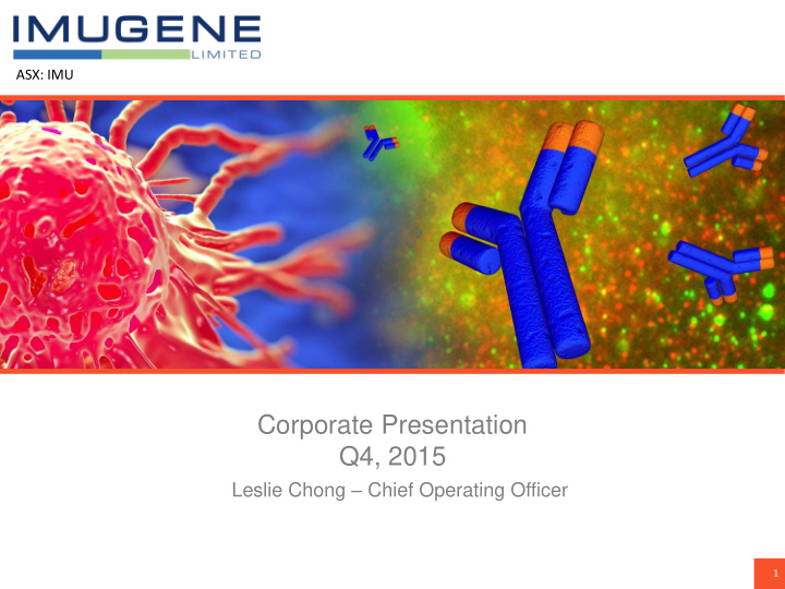 corporate presentation q4 2015