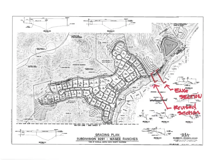 proposed eva 30 high engineers cross eroded bank section