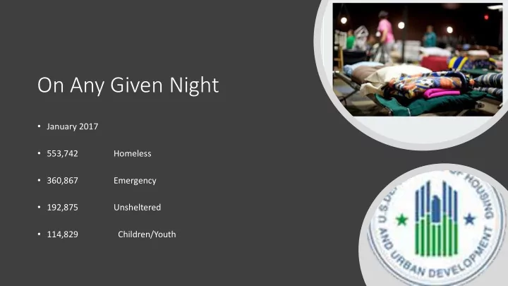 on any given night