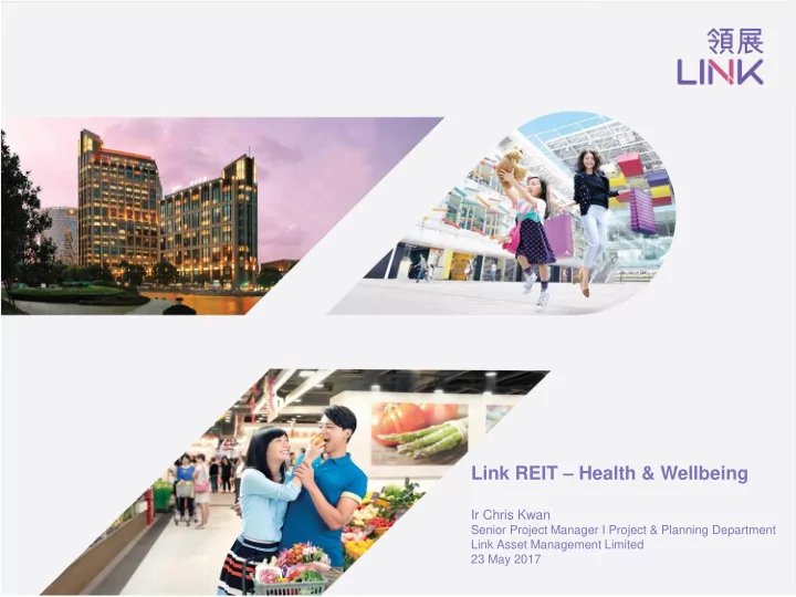link reit health wellbeing
