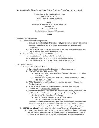 guidelines and apply them AS YOU ARE WRITING your disquisition rather than  going back and changing