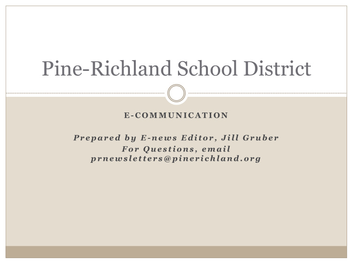 pine richland school district