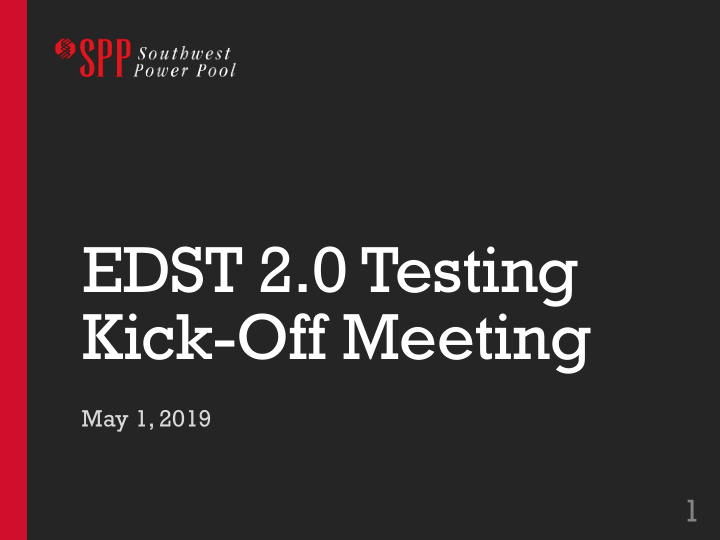 edst 2 0 testing