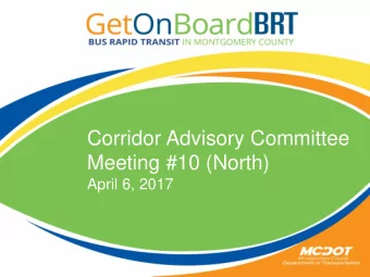 Meeting #10 (North)  April 6, 2017  WELCOME!  Michael Weinberger  CAC Facilitator