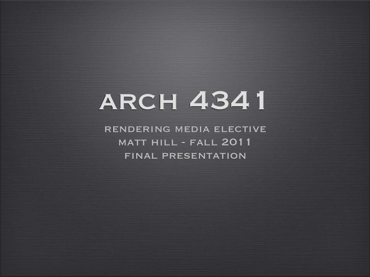 arch 4341