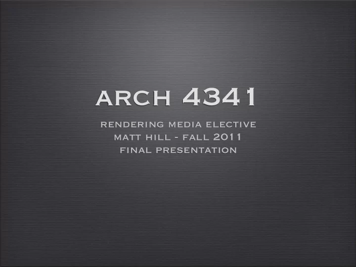 arch 4341