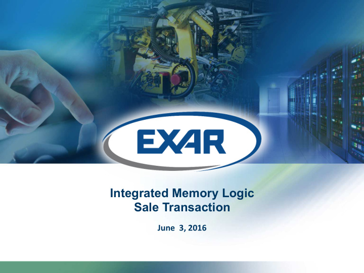 integrated memory logic sale transaction