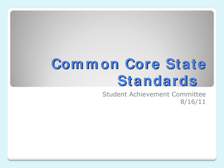 com m on core state com m on core state standards