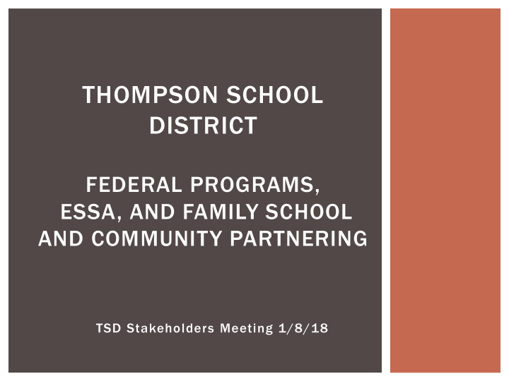 thompson school district