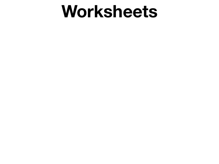 worksheets worksheets