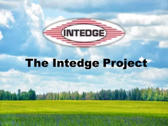The Intedge Project  1. Current Website Issues  2. Goals for the New Website  3. Challenges we were