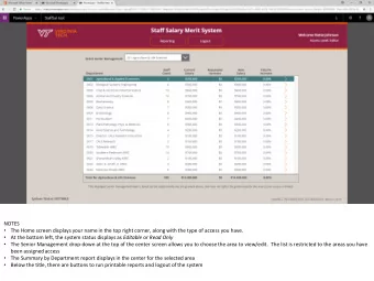 NOTES    The Home screen displays your name in the top right corner, along with the type of