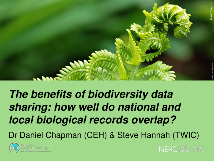 the benefits of biodiversity data