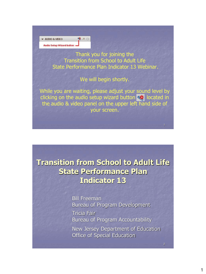 transition from school to adult life