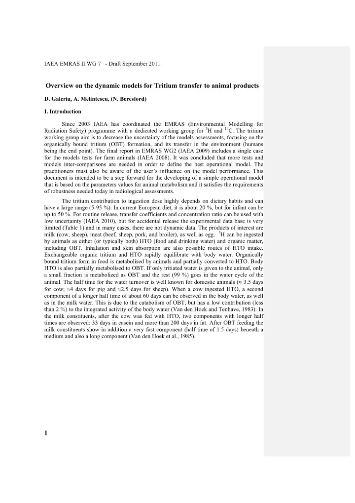 iaea emras ii wg 7 draft september 2011 overview on the