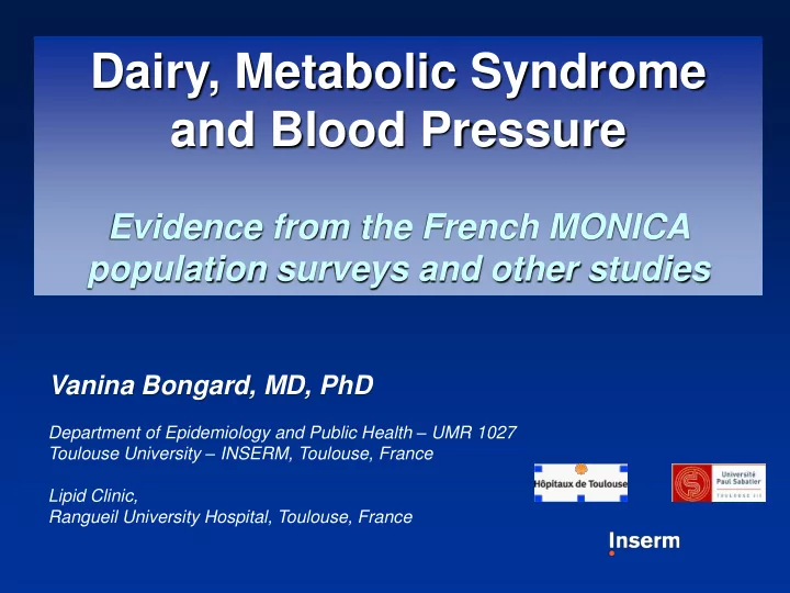and blood pressure
