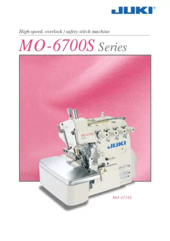 A general-purpose advanced machine that responds to various kinds  of sewing materials and
